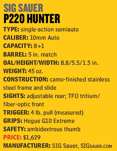 SIG-Sauer-P220-Hunter-10mm-Auto-Specs