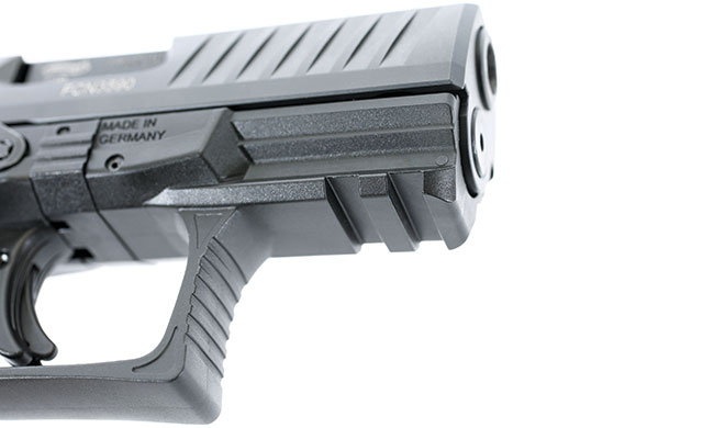 Naturally, the Sub Compact features an accessory rail for lights and lasers.