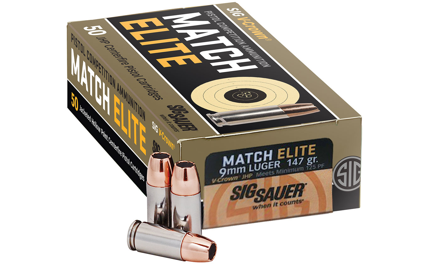 SIG SAUER Match Elite pistol competition ammunition