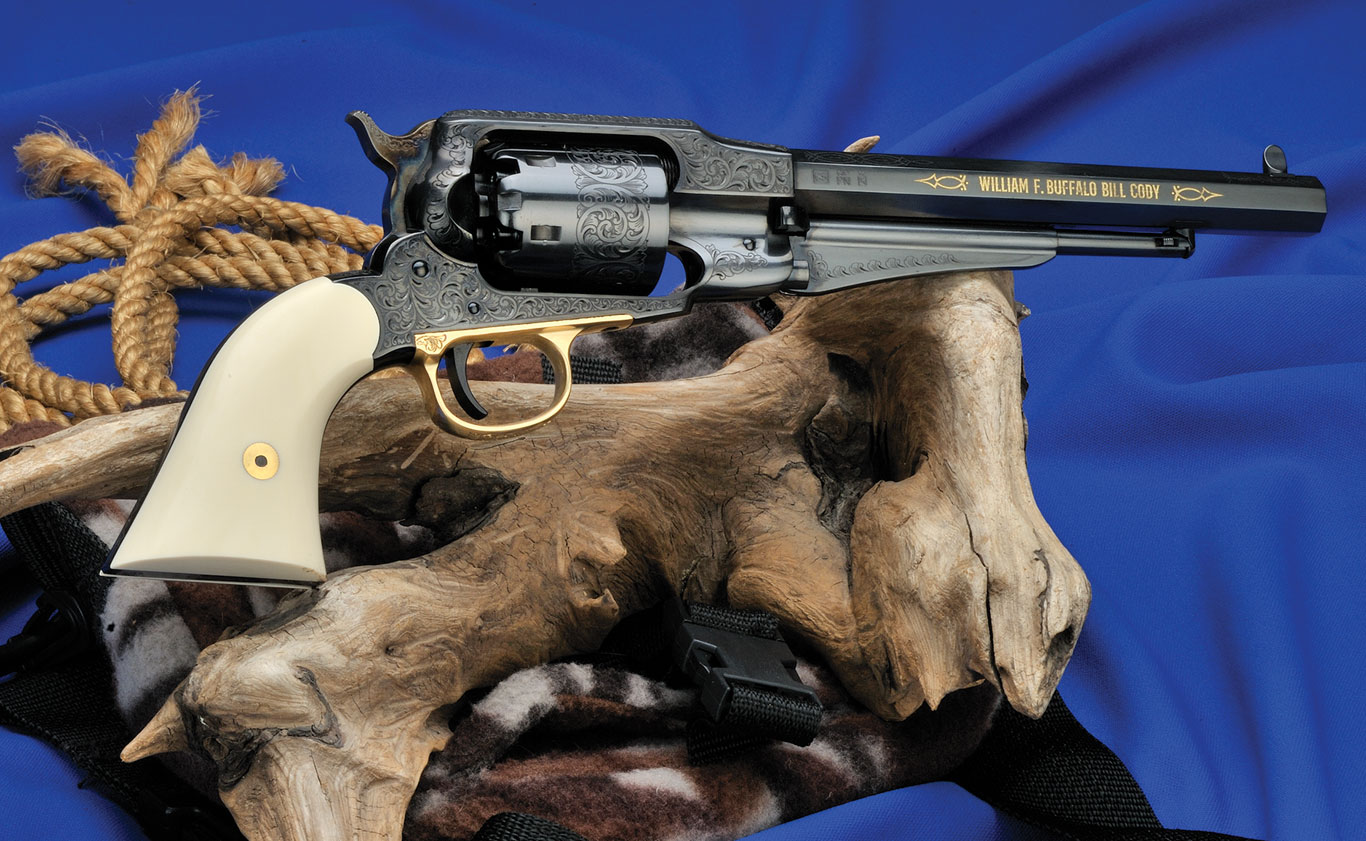 To honor Buffalo Bill Cody and his colorful life, Uberti is introducing a copy of his beloved 1858 Remington revolver.