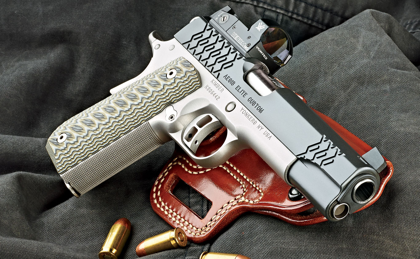 Kimber’s new Aegis Elite Custom OI combines functionality, modern styling and a pre-mounted optic.