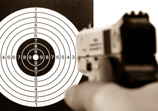 Reactive Targets: Shot Seeker 10-inch Adhesive Bullseye Targets